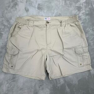 All-American Fisherman Mens Cargo Shorts XL 40-42 Khaki Tan Nylon WM71592